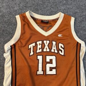 Colosseum Jersey Youth Size L Burnt Orange Texas Longhorns Basketball Sleeveless